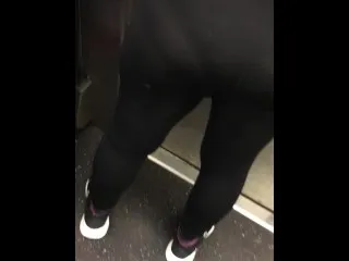 Fatigue Panty Wife Exposed on Public Train