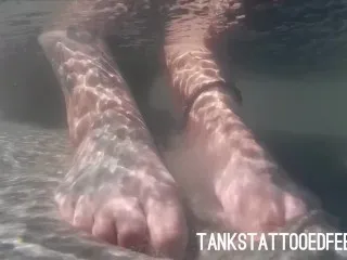 Beach Babe Tank's Foot Fetish & Ass Action