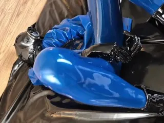 Blue Latex Teaser: Double Play Condoms!