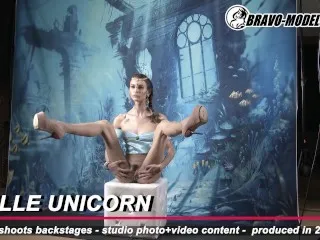 Adelle Unicorn Cosplay Backstage Shoot - XXX Action