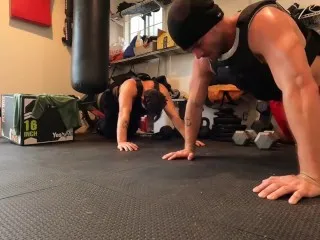 Buddy's Rough Pushup Session