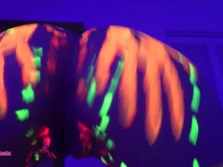 Blacklight Orgy with Dildos & Hoops - Celebrating 50K!