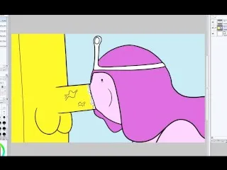 Princess Bubblegum Threesome - Speed Art: Starchy x Banana Guard x Bubblegum