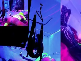 @SexyNeonKitty Pegging Blowjob Live Show - Chaturbate