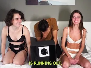 Blindfolded Pornstar Sensory Challenge: What's in the Box?