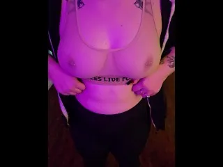 Goth Sluts: Massive Tits Bouncing Slow Motion