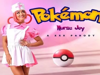 VR - Zuzu as Pokemon Nurse Joy Drains Pokeballs