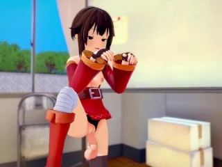 Megumin's Explosive Fuck Post-Cumshot