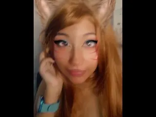 Cyberpunk Ahri Cosplay with Neon Boobs - CatyBlackRose LoL