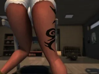 Big Black Cock Two Big Booty Babes