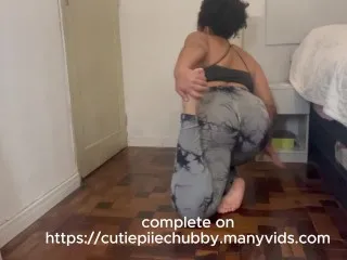 Ebony BBW Yoga Anal Blast