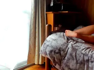 Japanese MILF Spreads, Fucks Bed - Nude Riding & Anal Play