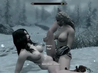 Lesbians Heat Up Cold Skyrim - Continuation