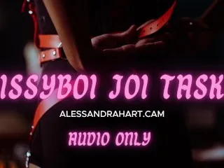 Sissyboi Audio-Only JOI Tasks