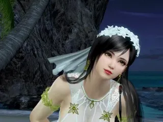 Nude Kokoro in Mini Wedding Dress - Dead or Alive Xtreme Fanservice