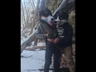 Public Hiking Trails 🔥 AngryBarks Fucks Stepbrother to Orgasm💦