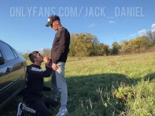 Straight Dude Blowjob in Nature - Raw Outdoor Action