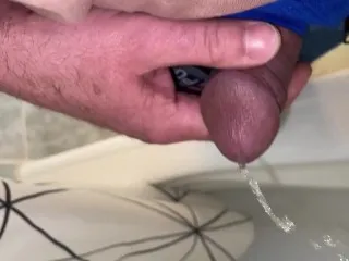 Piss Before Jerking - Horny Day Porn