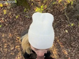 Hardcore POV Sex in Forest with Mysterious Beauty