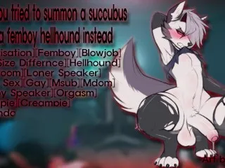 [M4M] Summoning Hellhound Femboy Surprise