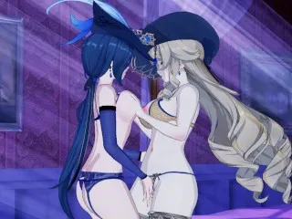 Navia x Clorinde: Lesbian Erotica Animation