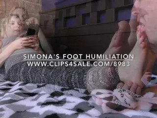 Foot Worship Humiliation - Simona - DreamgirlsClips