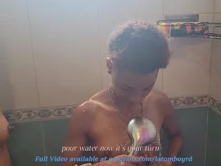 Lesbians Shower Play Roughly