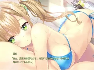 StarCrystal in Bath!? Nude & Wet 💦 (Giant Boobs JK Girl Game × Adult PC Hentai)