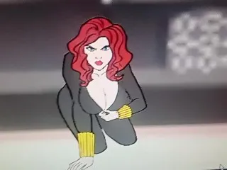 Avengers Cartoon - Black Widow Strips Nude Preview