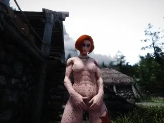 Urinating Redhead Breton Peeing - Skyrim Short Commentary