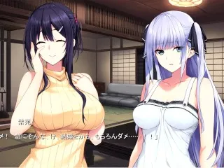 [水蓮 紫苑 風呂場 エロ服 爆乳 Hentai Game 2]