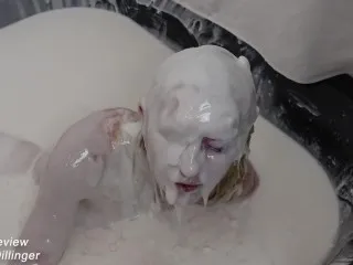 Huge BBC Bukkake - Queen's Cum Bath (Free Preview v428)