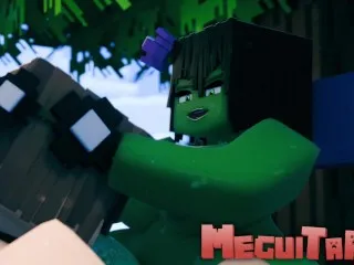 Cerena fucks Livia orally - Minecraft