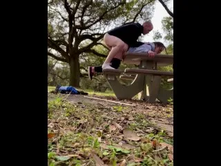Public MILF Creampie Park Sex
