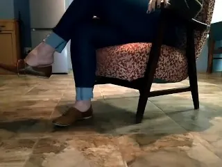 Sensual Flat Foot Fetish, No Socks