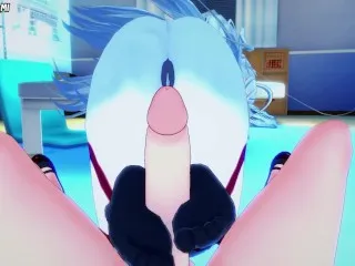 Laura's Intense Footjob Hentai POV - InfiniteStratos