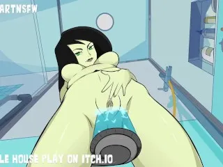 Shego Shower Squirting - Intense Hole Play