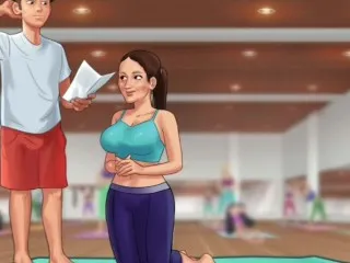 Summer Saga Gym Orgy Part 04