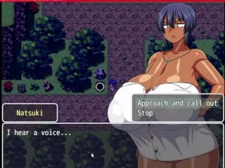 Natsuki's Milk Rain (Ep. 5 Hentai Game) - Tanned Babe Adores Big Breast Cumshots