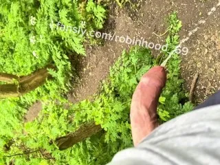 Hard Foreskin Outdoor Pissing - Dick