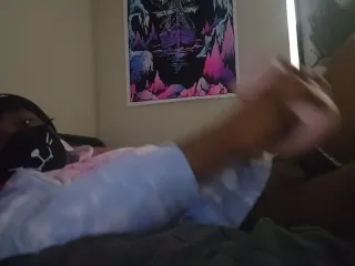 Black Twink Explosive Post-Class Cumshot