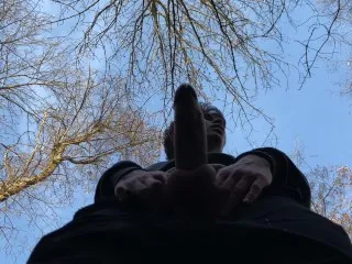 Outdoor Schoolboy Hunk Jerks 9in Cock