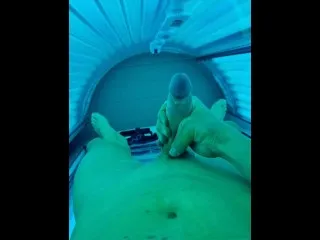 Solarium Cumshot Pornstar Scenes