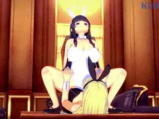 Intense Futanari Sex in Bar by Ikaruga & Katsuragi (Senran Kagura)