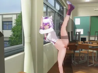 3D Hentai - Classroom Window Orgasm