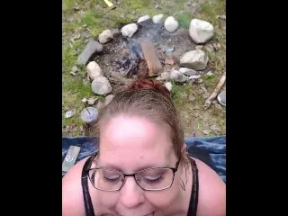 Pov: Best Campsite Facial - Hardcore POV Sex