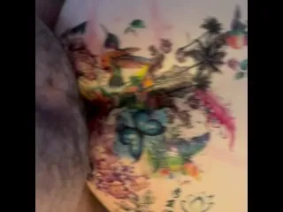 Amelia Stretches Fake Tatted Ass