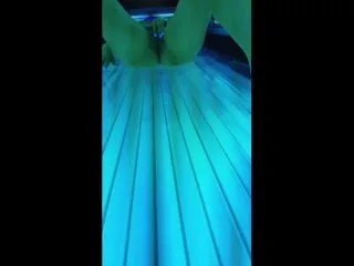 Sweet Star Fucks & Cums in Solarium