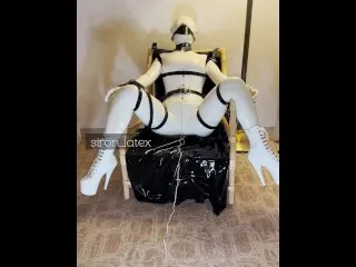 Intense Electroplay on White Rubber Doll ♡