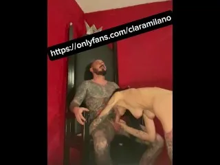 Sister Sucks Deep Cock